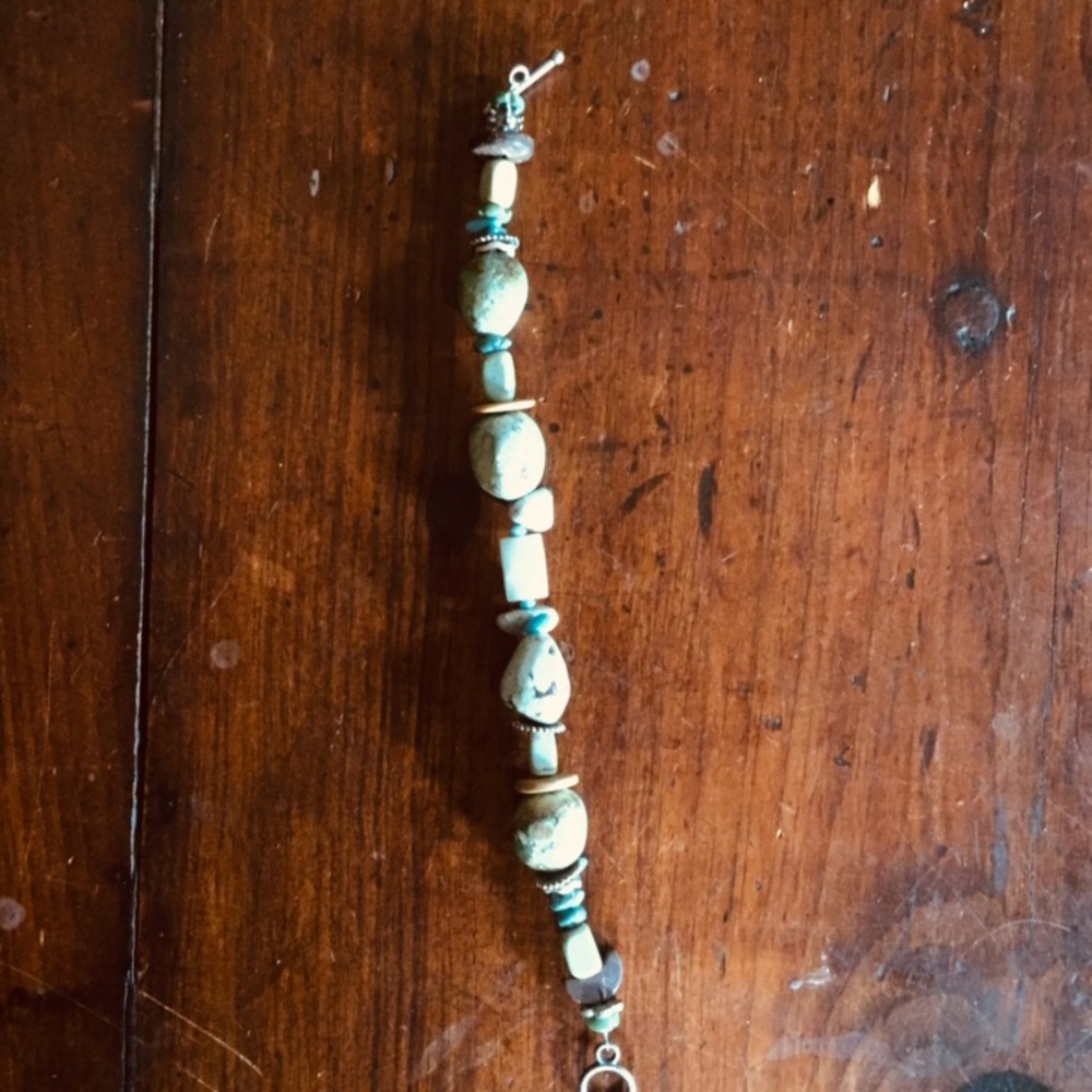🌞🌛Beautiful Artist  African Turquoise Bracelet - Picture 2 of 7
